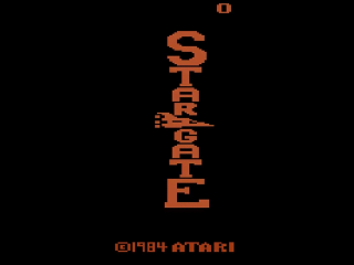 Stargate title screen for Atari 2600